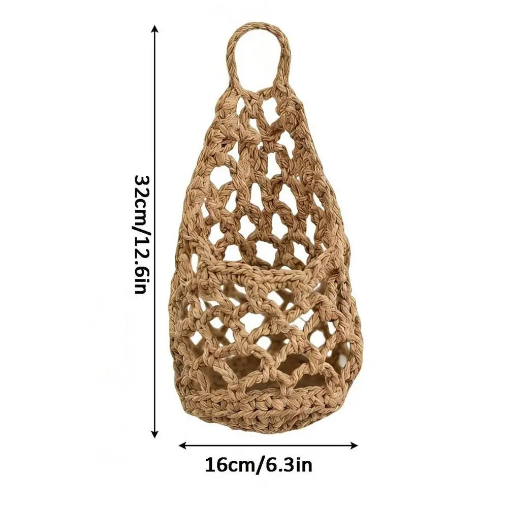 Cotton Macrame Plant Hanger - Hand-Woven for Indoor Plant Display
