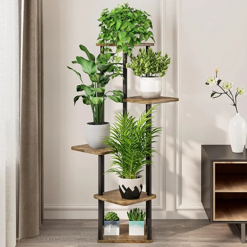 5-Tier Metal Plant Stand - Maximize Small Spaces | New Maker Forge
