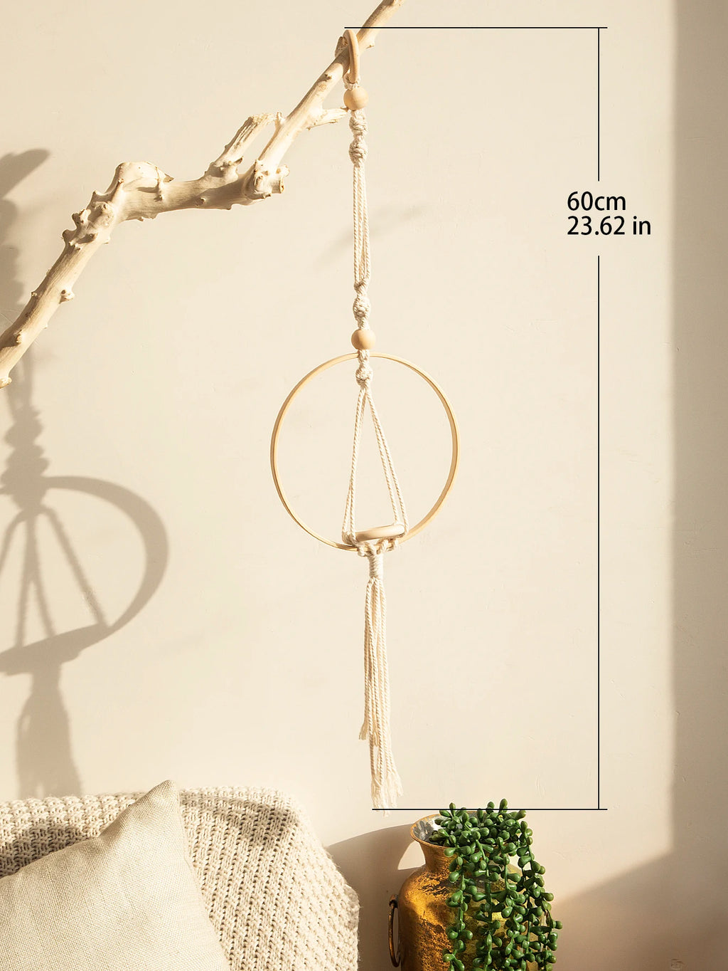 Rope Plant Hanger - Boho Macramé for Hanging Gardens