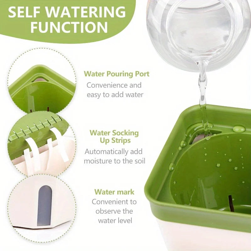 Self-Watering Herb Planter Kit - Automatic Indoor Gardening | New Maker Forge