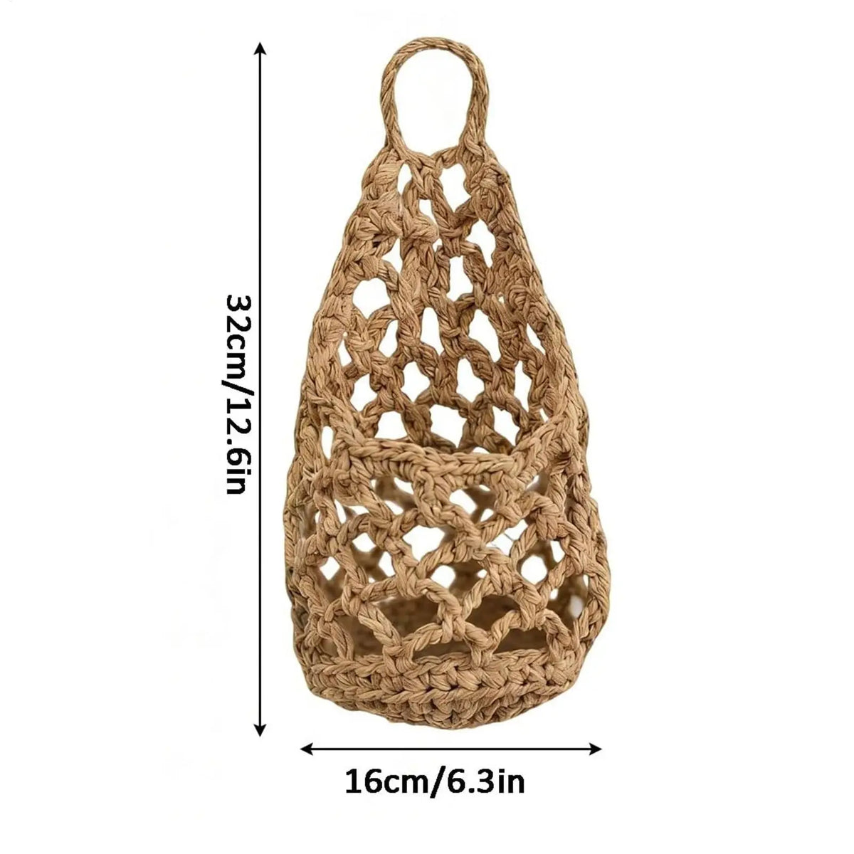 Cotton Macrame Plant Hanger - Hand-Woven for Indoor Plant Display