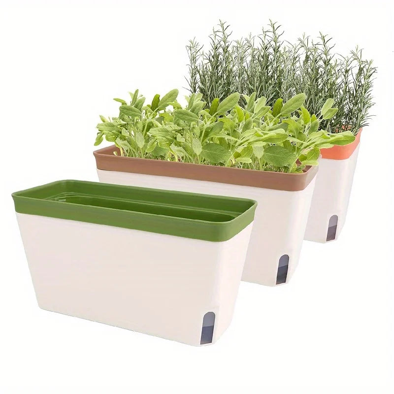 Self-Watering Herb Planter Kit - Automatic Indoor Gardening | New Maker Forge