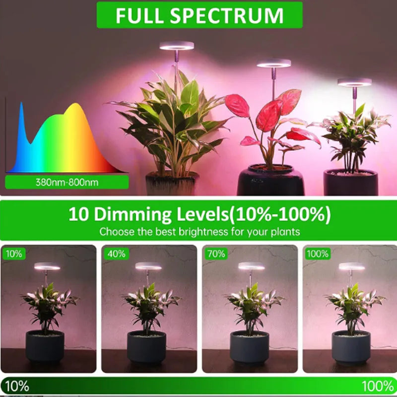 LED Grow Light - Full Spectrum for Indoor Herbs | New Maker Forge