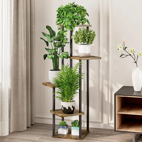 5-Tier Metal Plant Stand - Maximize Small Spaces | New Maker Forge